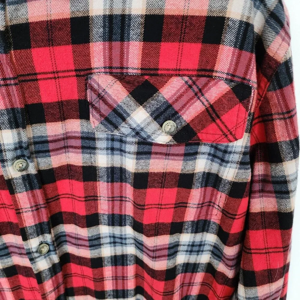 Legendary Whitetails Men's 2XT Flannel Shirt Red Black Plaid Lined Big Tall